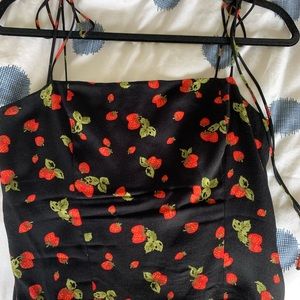 NWOT Reformation Meyer Tank (cherry)